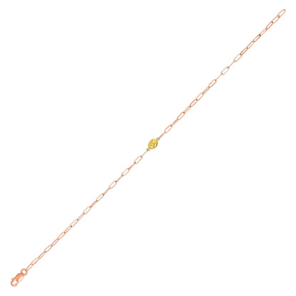 Oval Cut Fancy Yellow Diamond Chain Link Bracelet