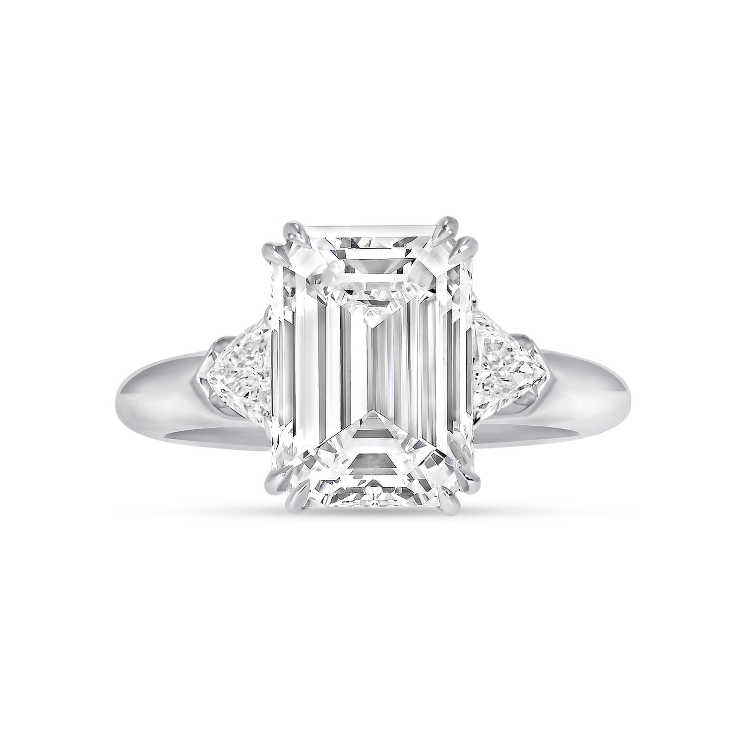 4 CT Emerald Cut Diamond Ring