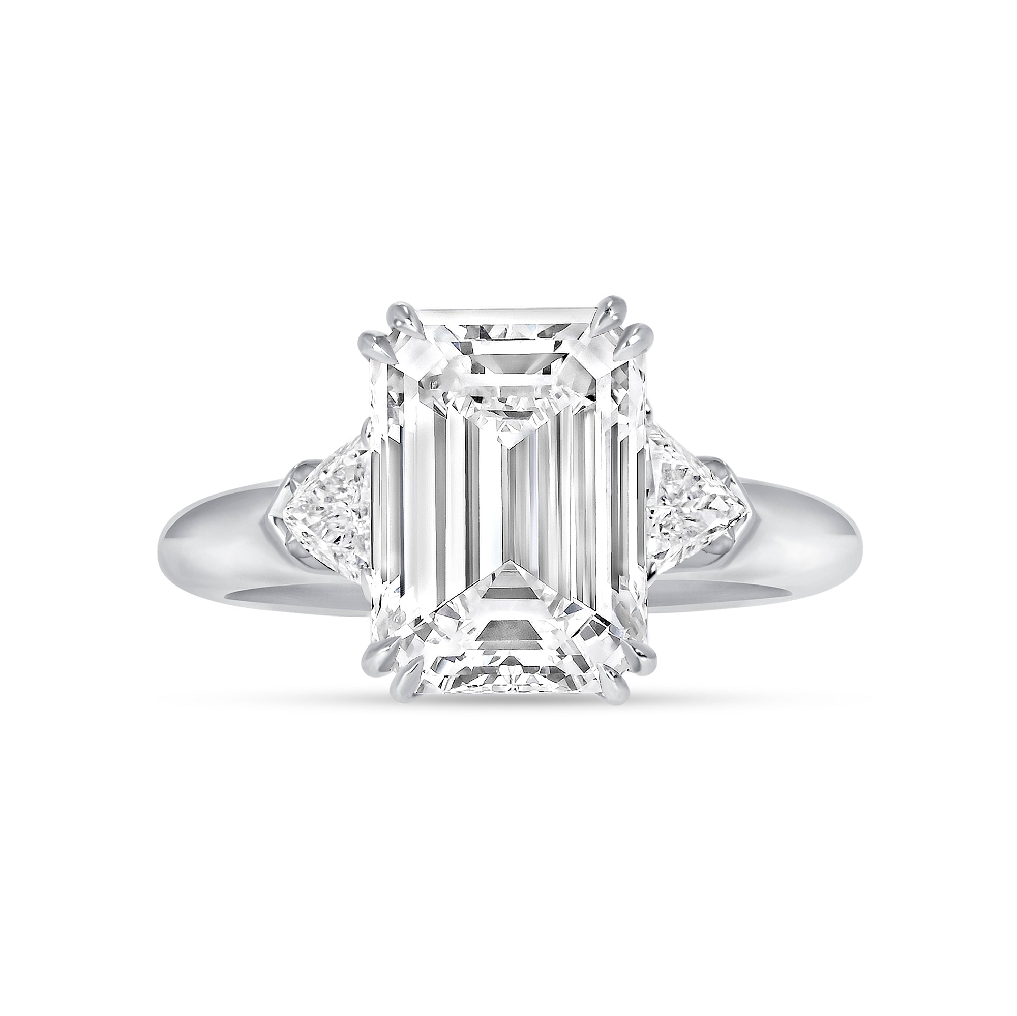 4 CT Emerald Cut Diamond Ring