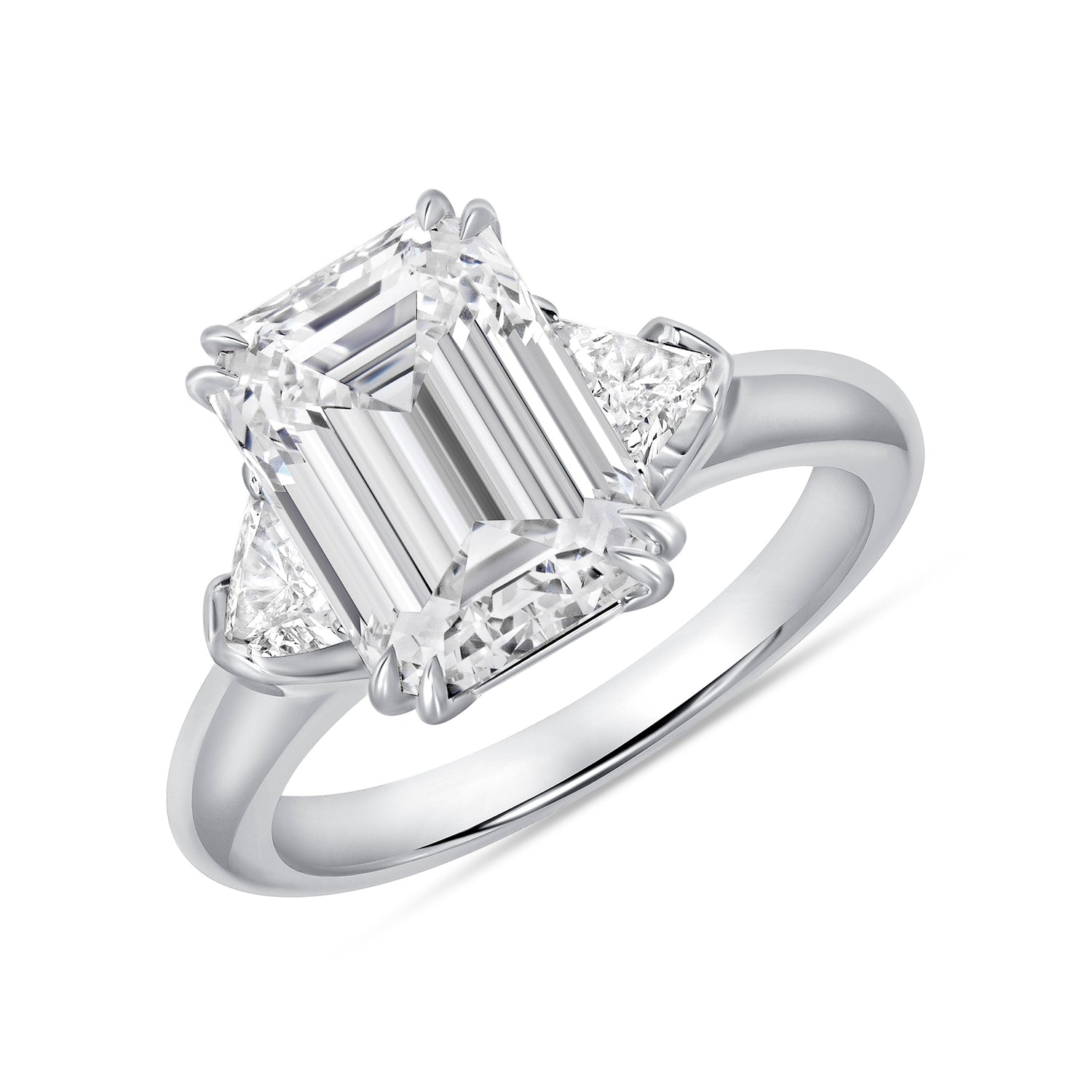 4 CT Emerald Cut Diamond Ring