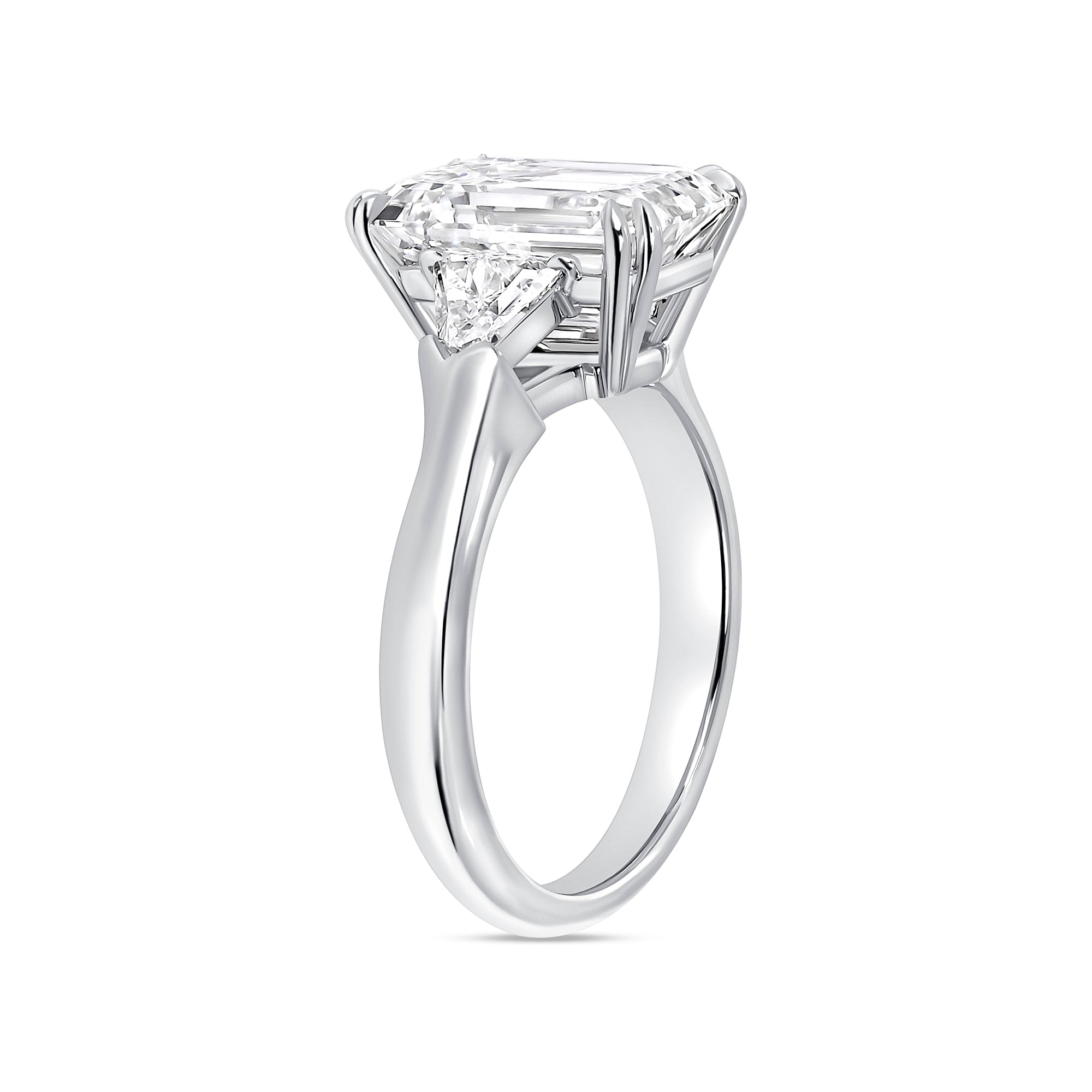 4 CT Emerald Cut Diamond Ring