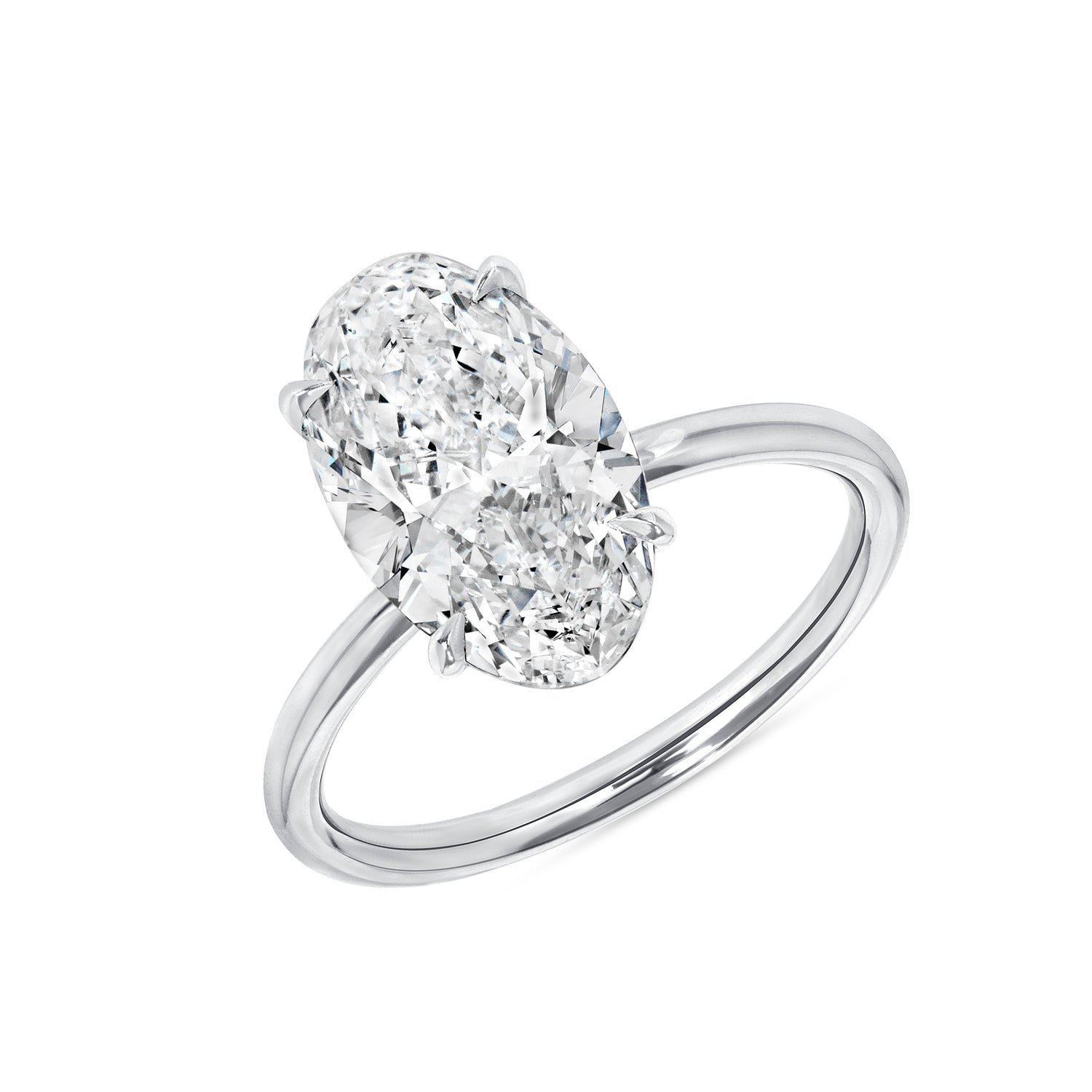 3.2 CT Oval Cut Diamond Ring