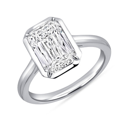 3 CT Radiant Diamond Solitaire Ring