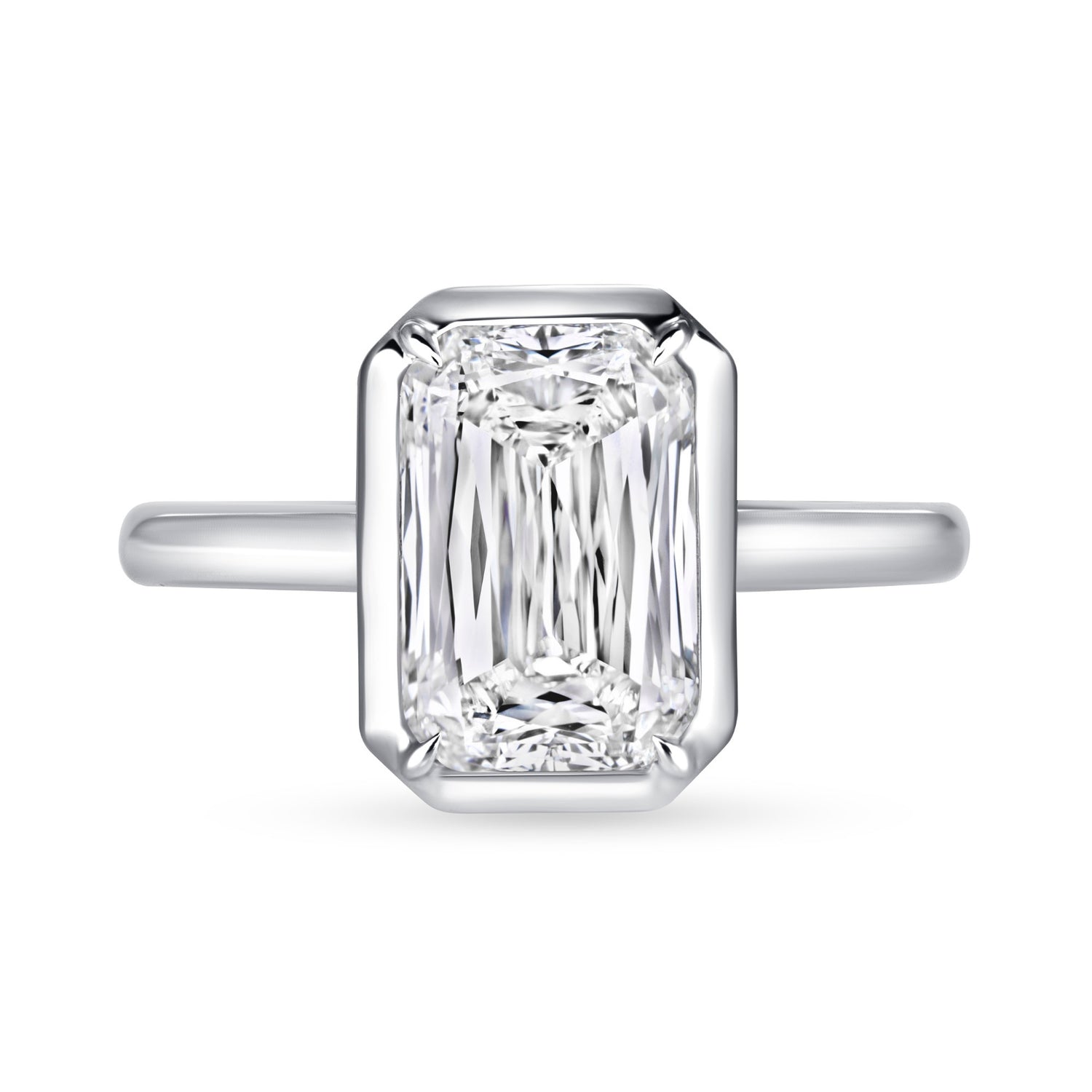 3 CT Radiant Diamond Solitaire Ring