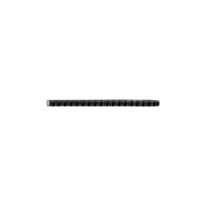 Round Brilliant Cut Black Diamond Tie Bar