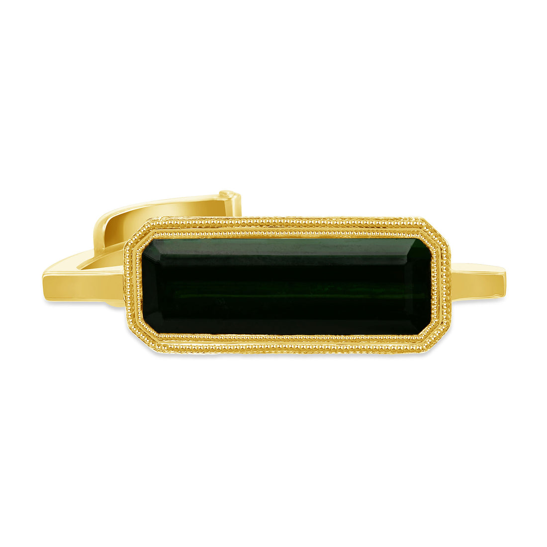 Tourmaline Solitaire Tie Clip