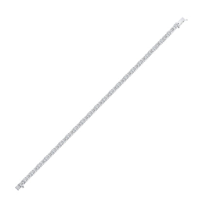 7.96CT Round Brilliant Diamond Tennis Bracelet